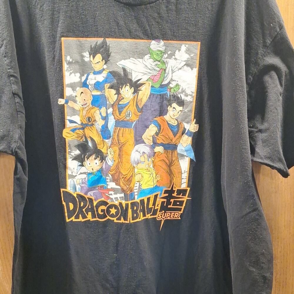 Dragon Ball Super Men's 3XL Graphic Print T-Shirt Black Cotton Short Sleeve